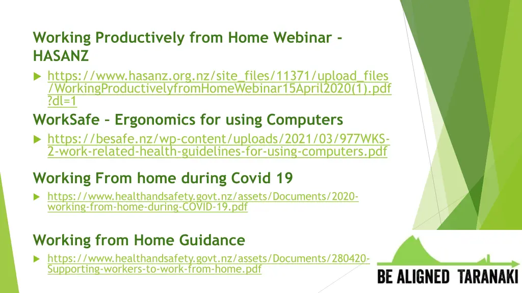 working productively from home webinar hasanz