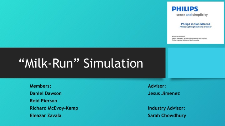 milk run simulation