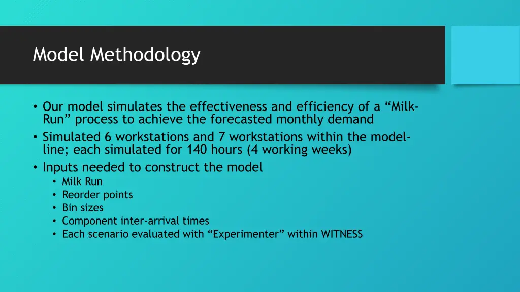 model methodology