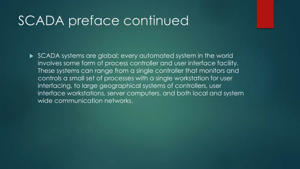 scada preface continued