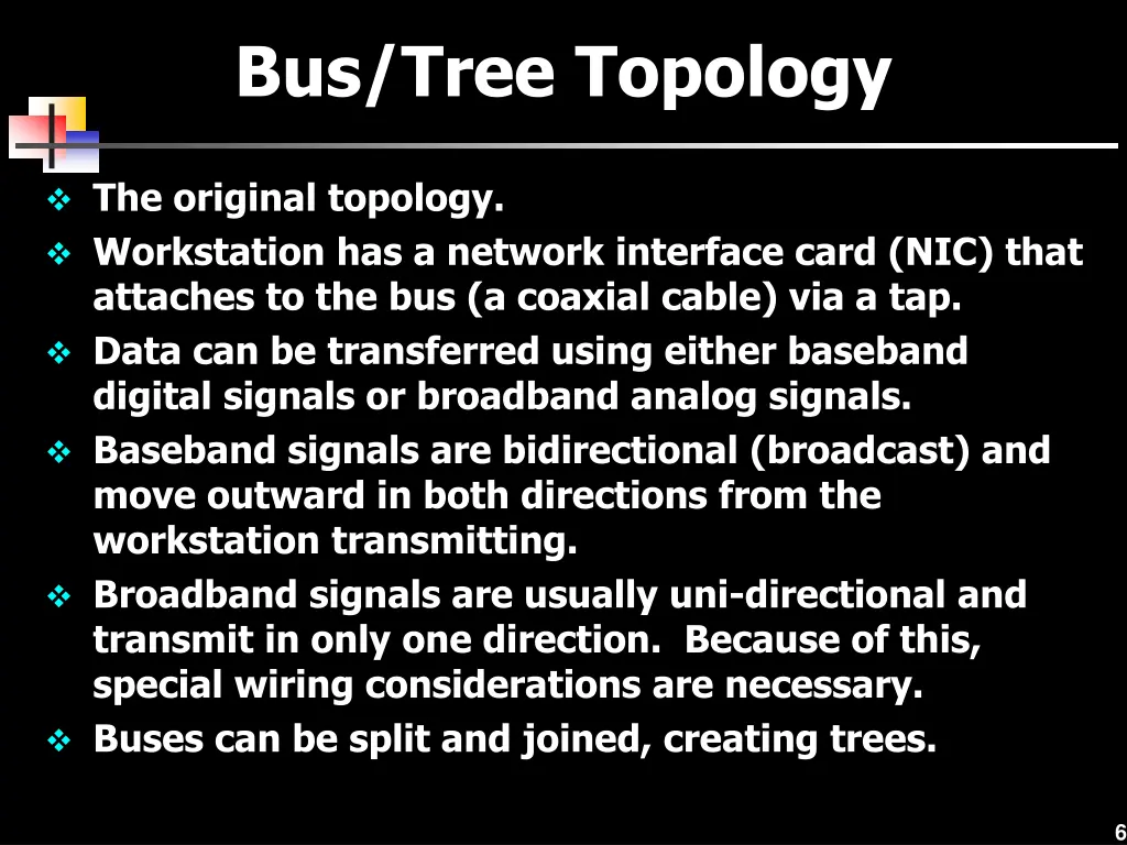 bus tree topology