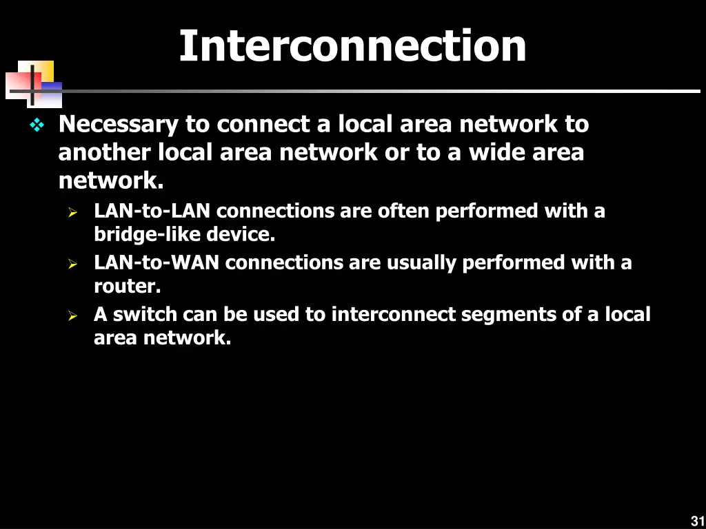 interconnection