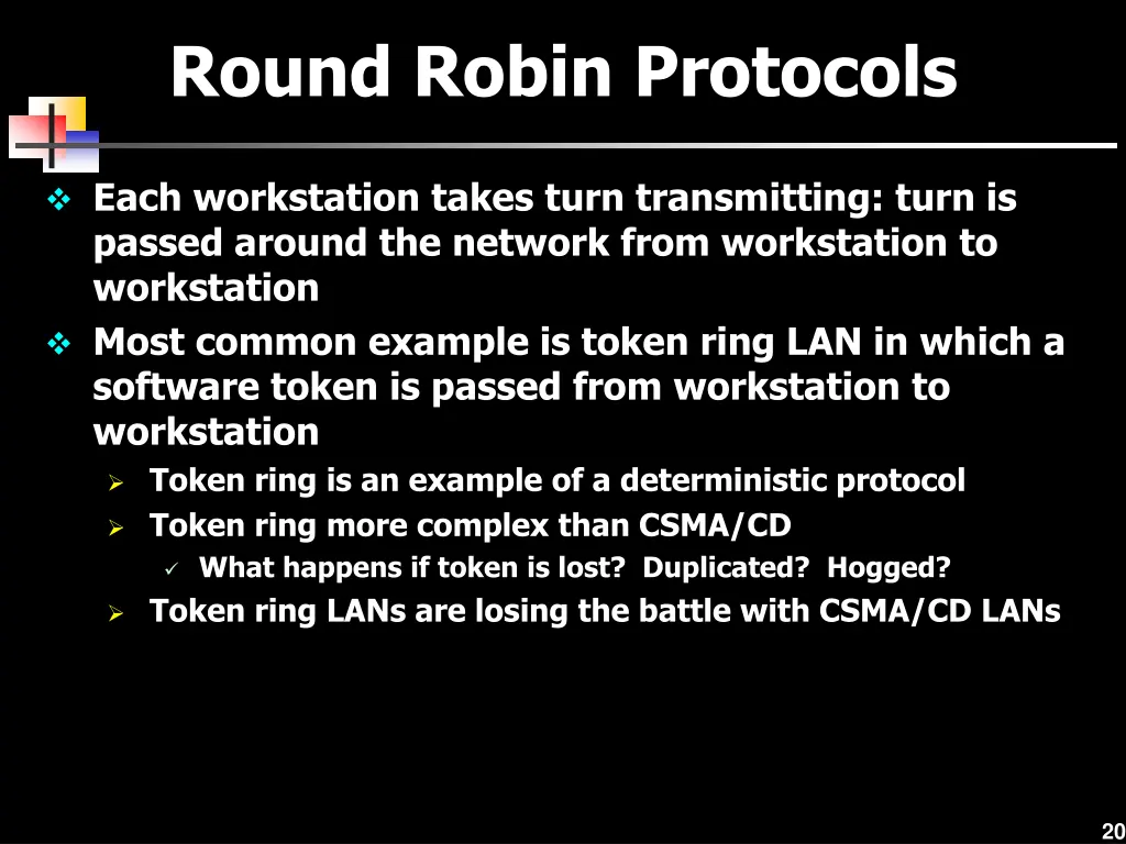 round robin protocols