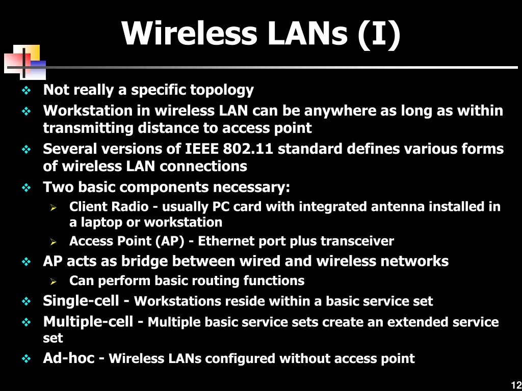 wireless lans i