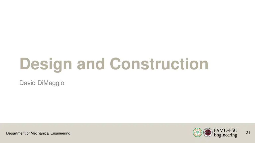 design and construction