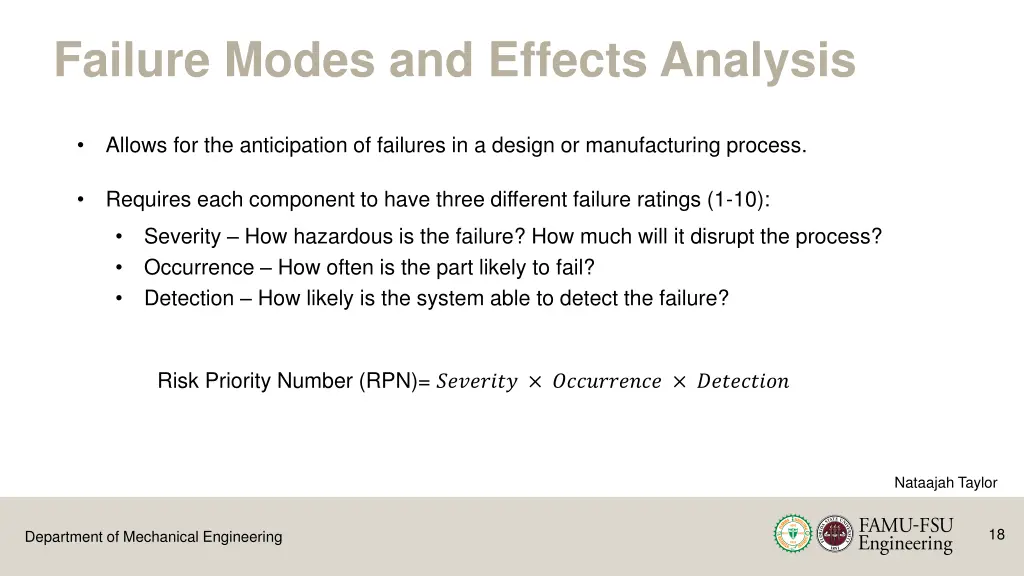 failure modes and effects analysis