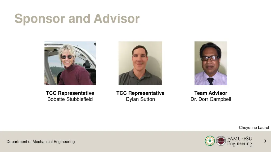 sponsor and advisor