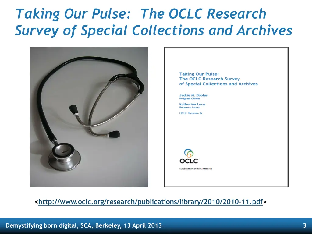 taking our pulse the oclc research survey