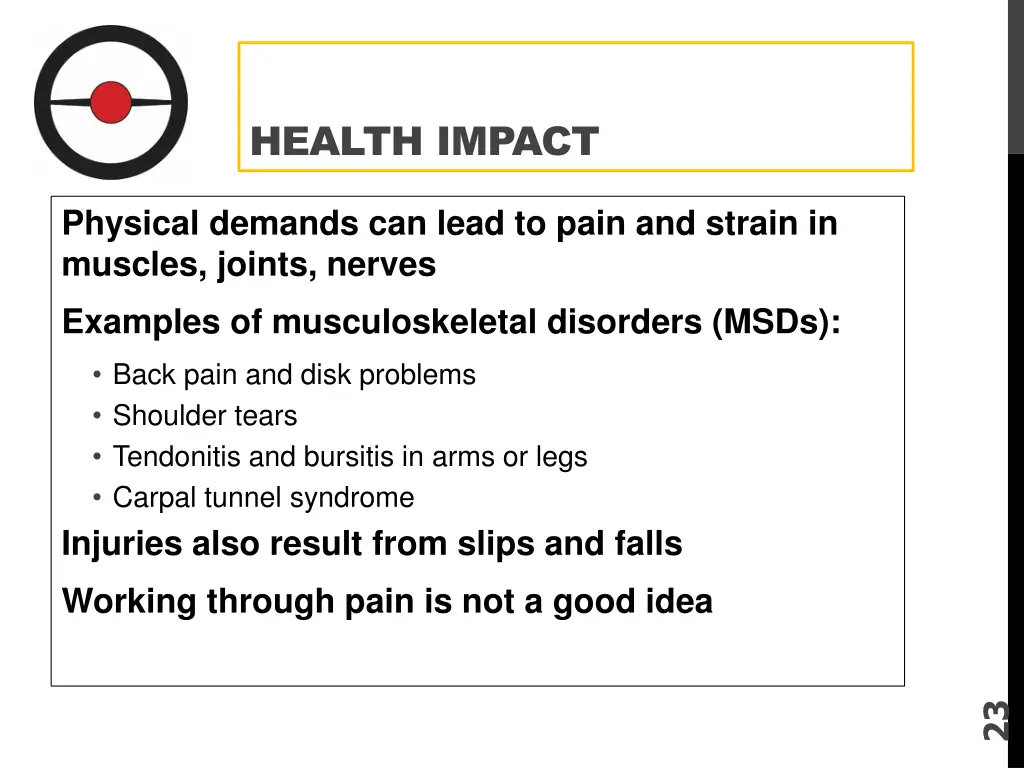 health impact