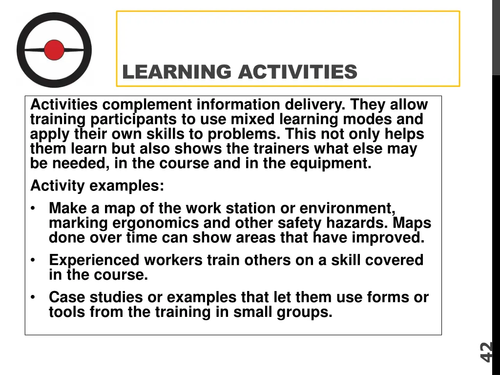 learning activities