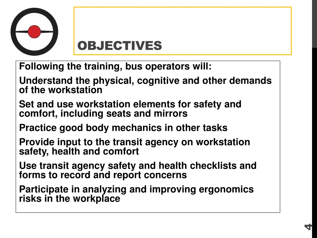 objectives