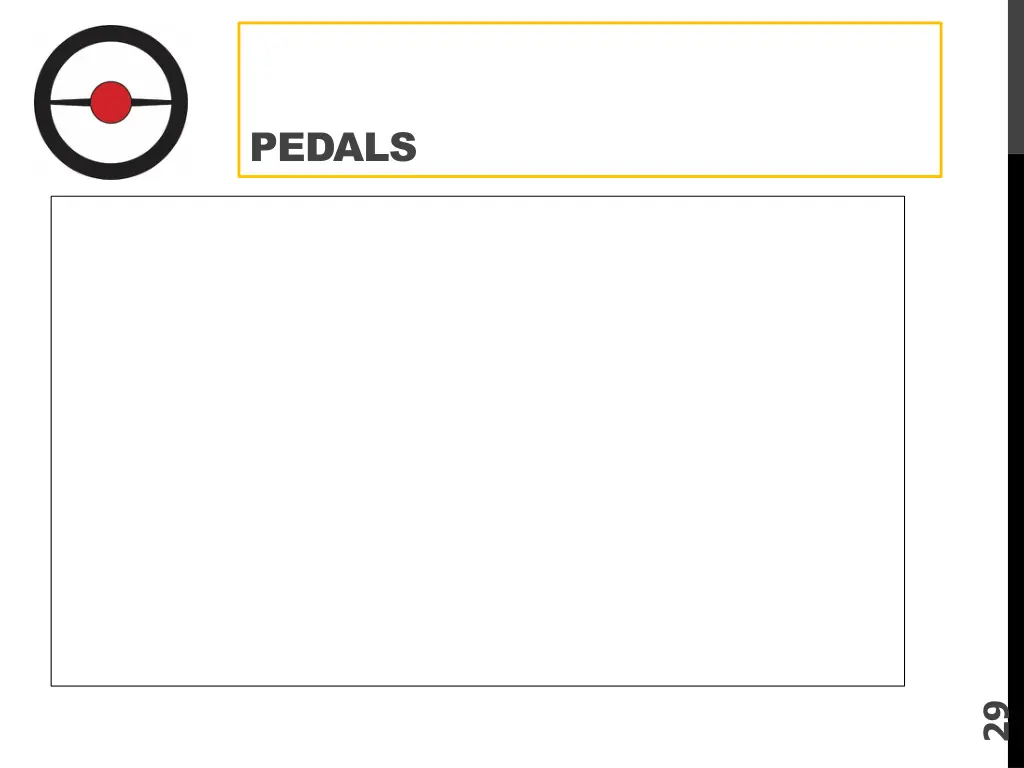 pedals