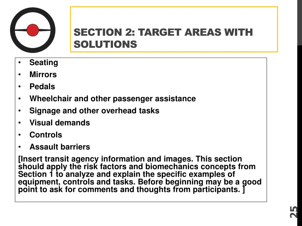 section 2 target areas with solutions