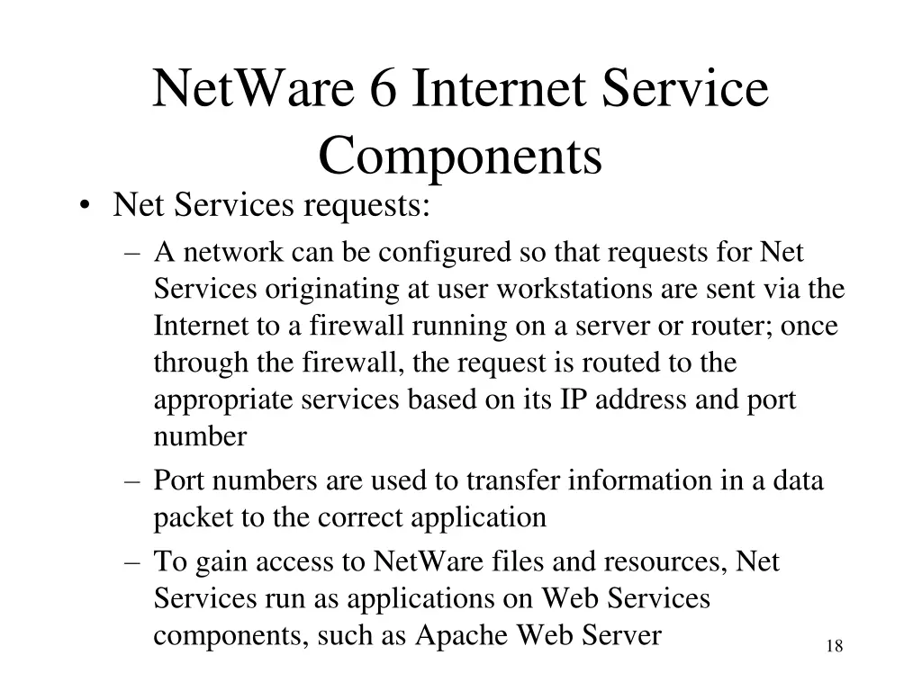 netware 6 internet service components 1