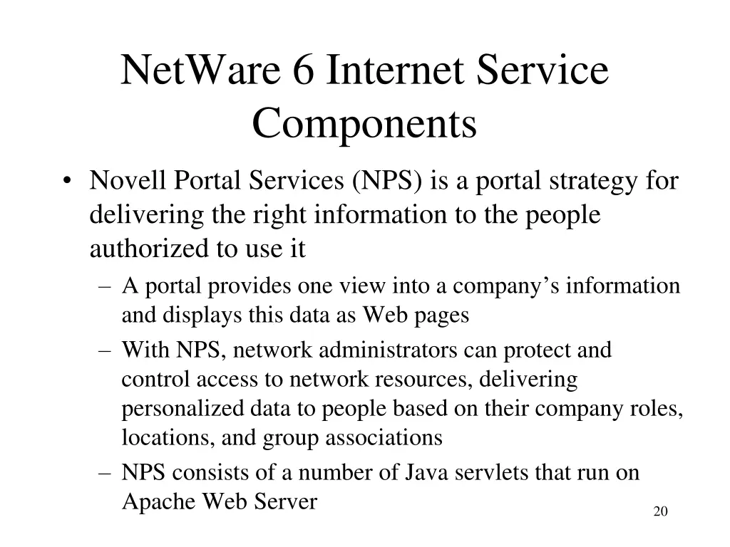 netware 6 internet service components 3