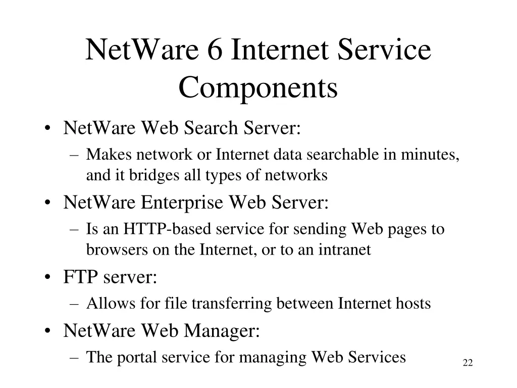 netware 6 internet service components 4