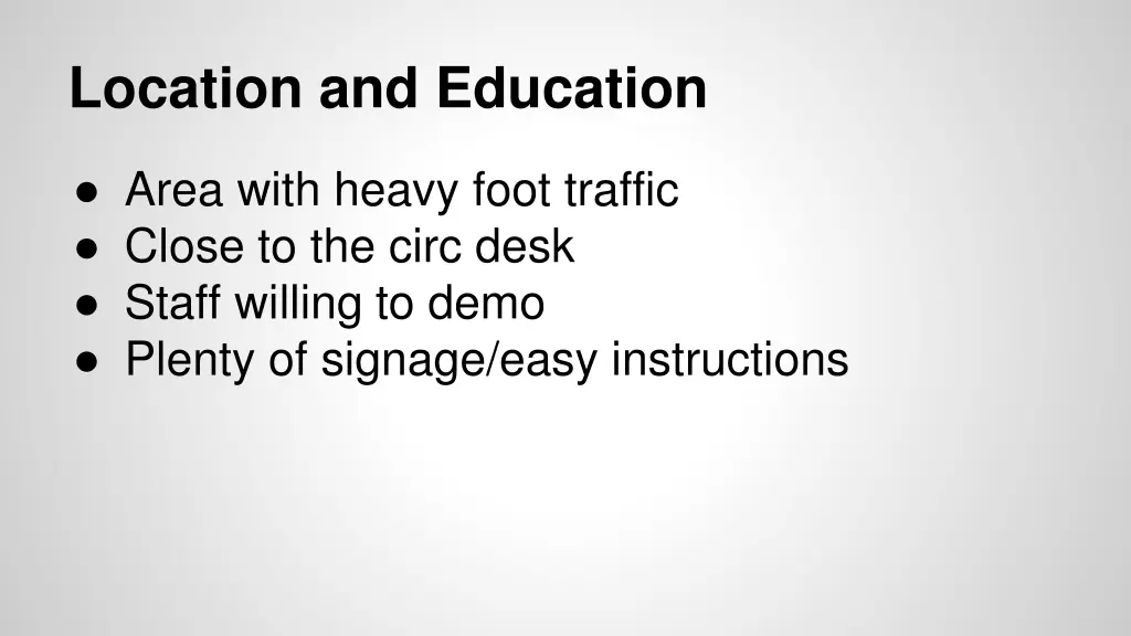 location and education