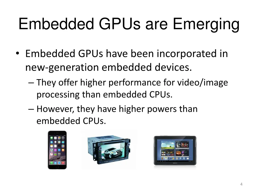 embedded gpus are emerging