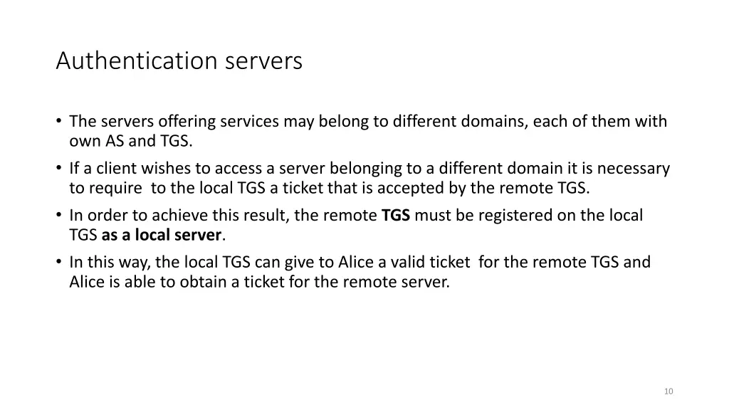 authentication servers