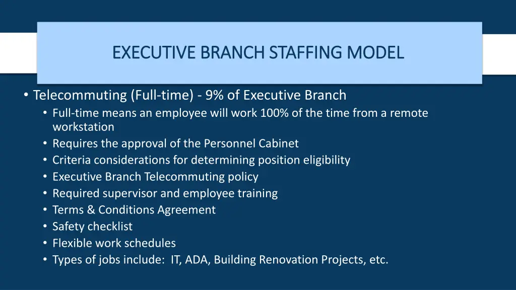 executive branch staffing model executive branch 3