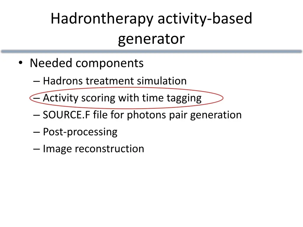 hadrontherapy activity based generator 1