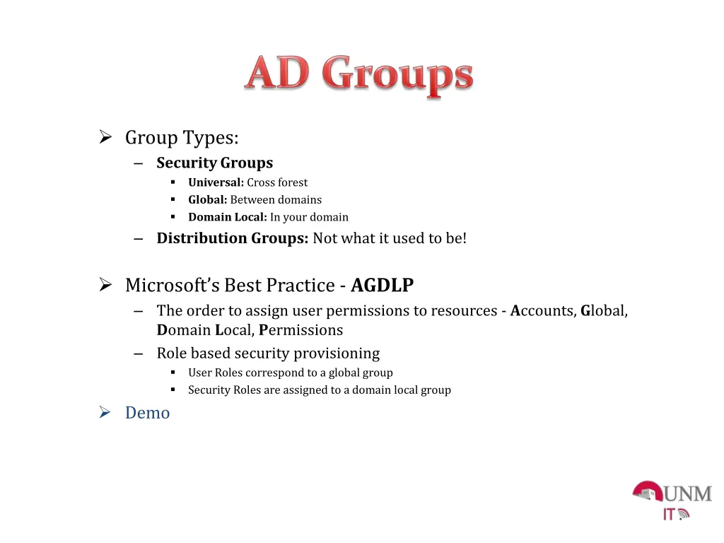 group types security groups distribution groups