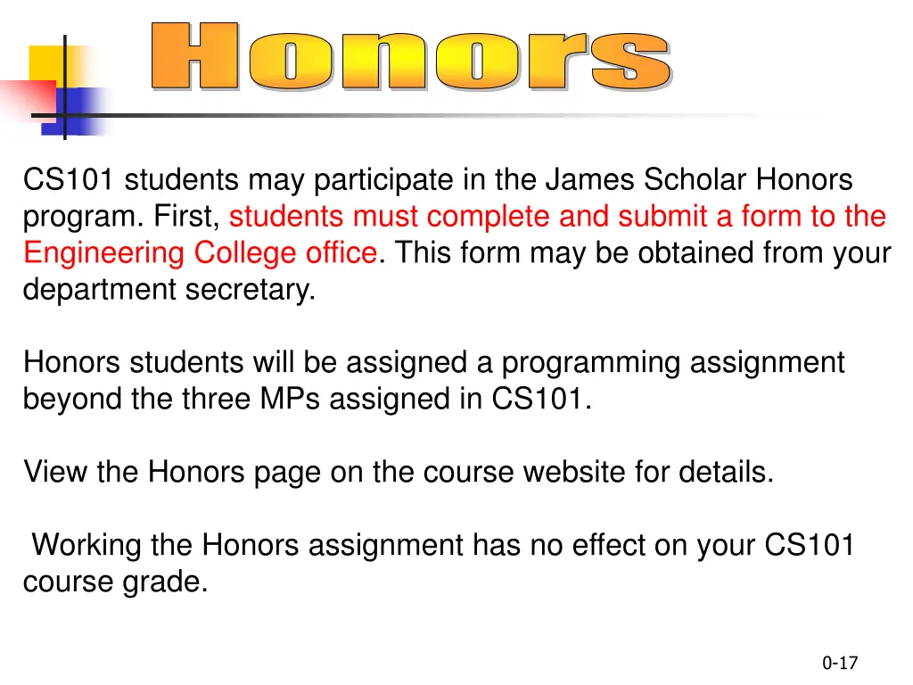 honors