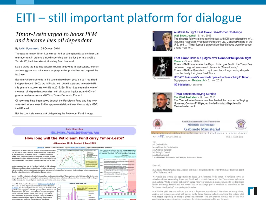 eiti still important platform for dialogue