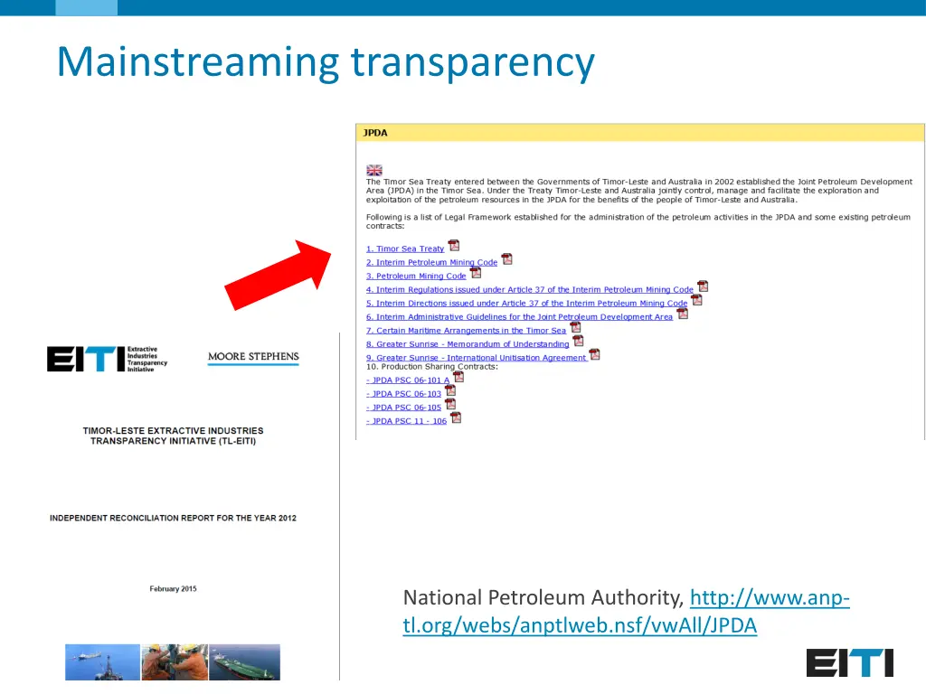 mainstreaming transparency