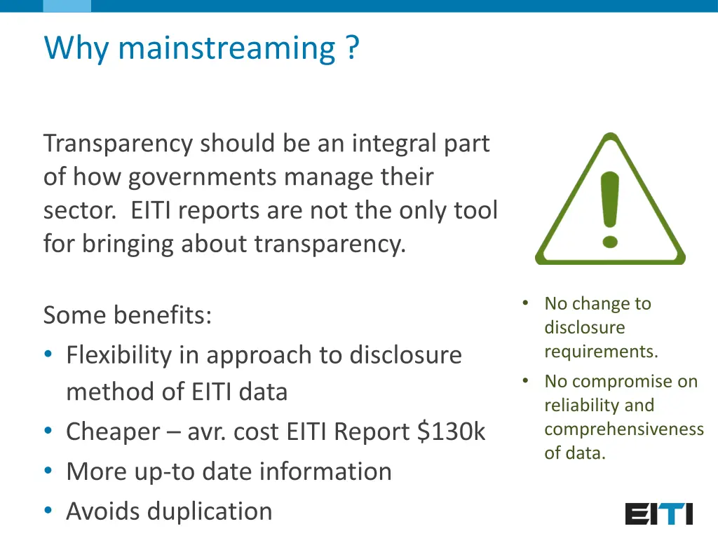 why mainstreaming