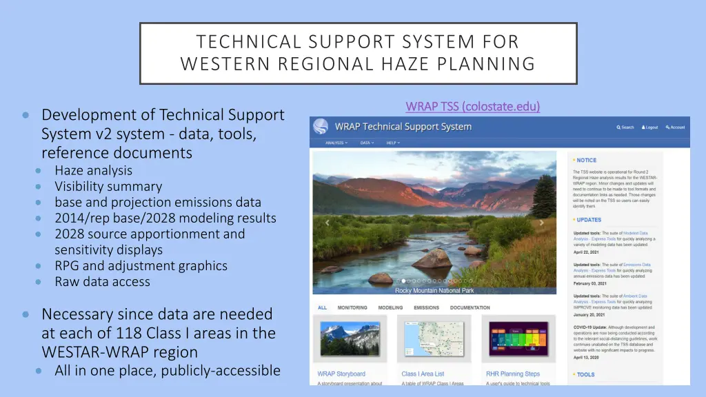 technical support system for western regional