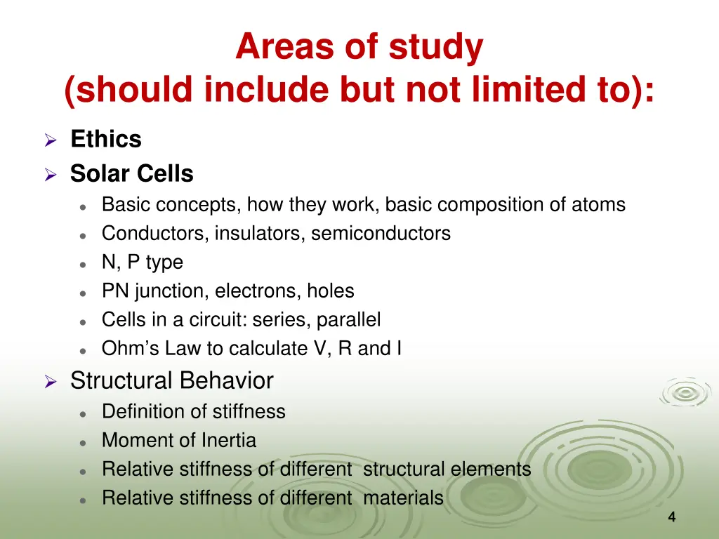 areas of study 1