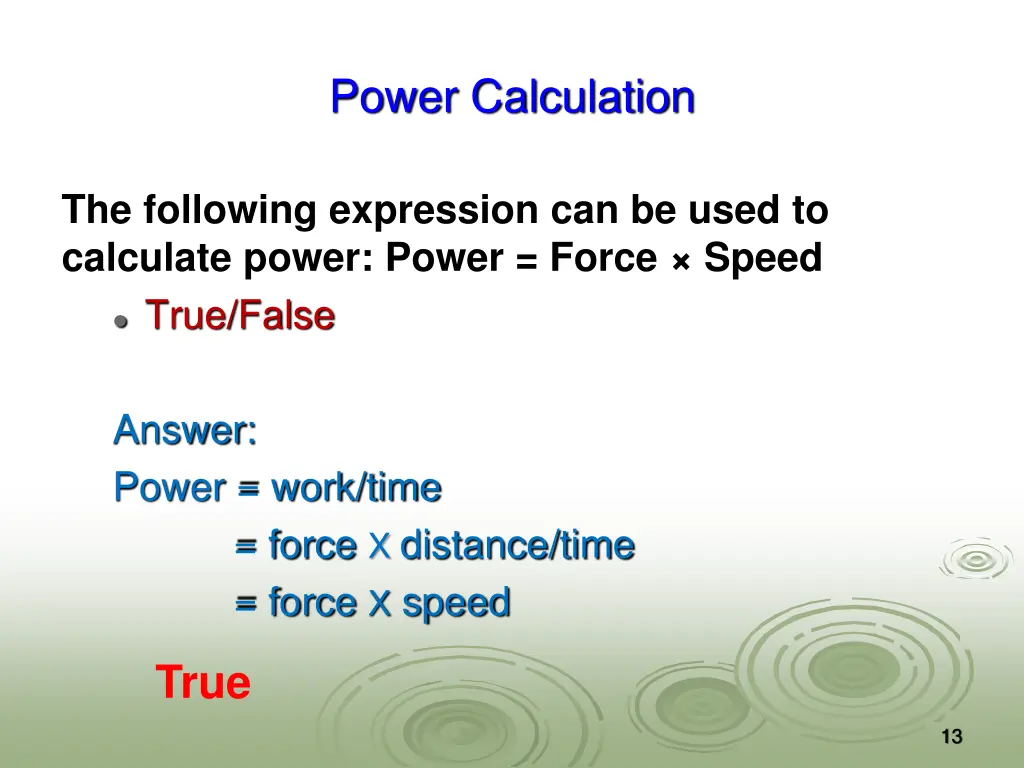 power calculation