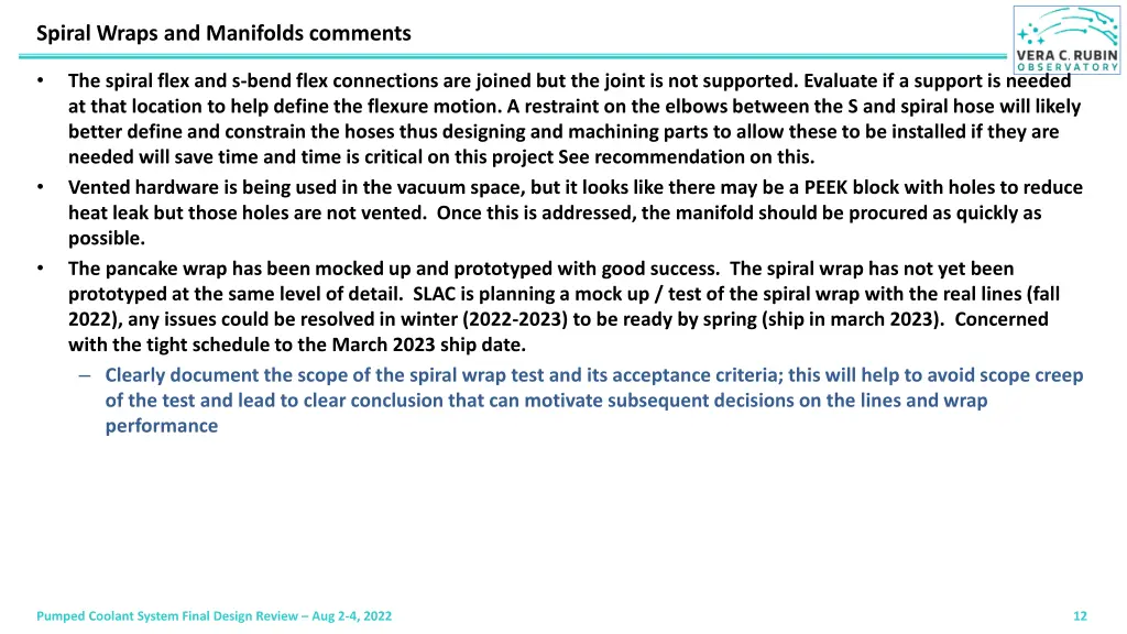 spiral wraps and manifolds comments