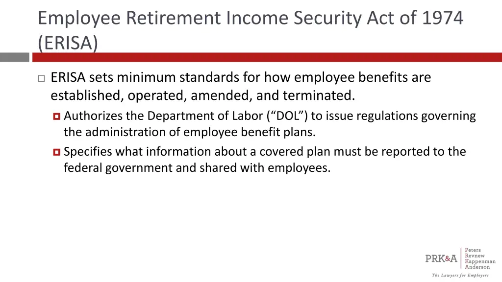 employee retirement income security act of 1974