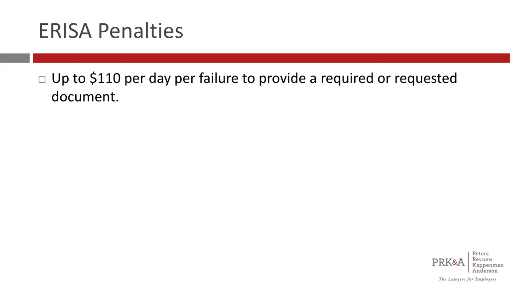 erisa penalties