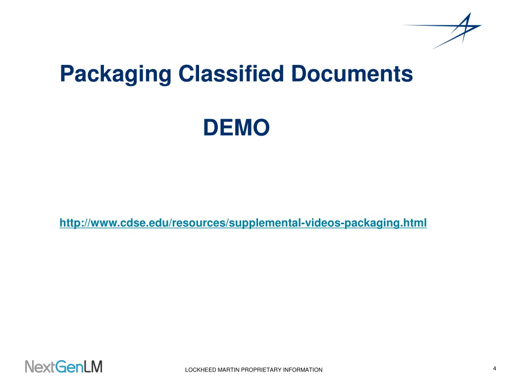 packaging classified documents