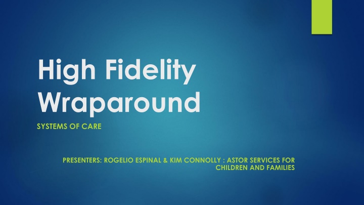 high fidelity wraparound systems of care