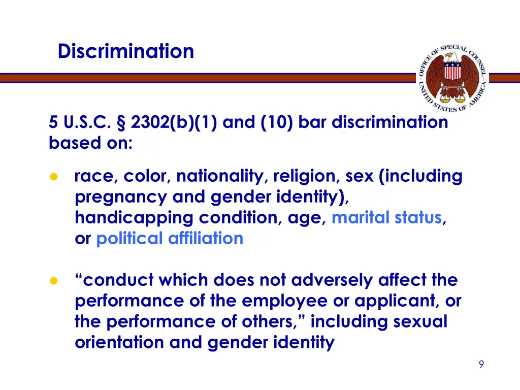 discrimination