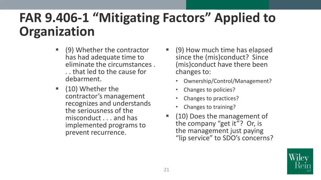 far 9 406 1 mitigating factors applied 1