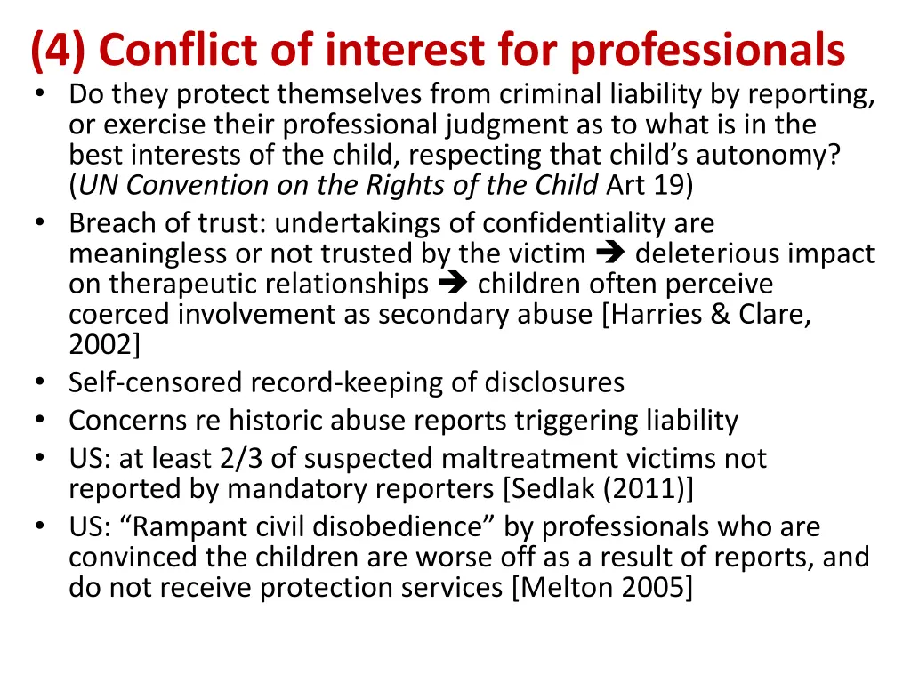 4 conflict of interest for professionals do they