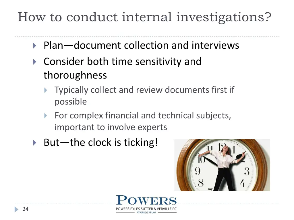 how to conduct internal investigations 14