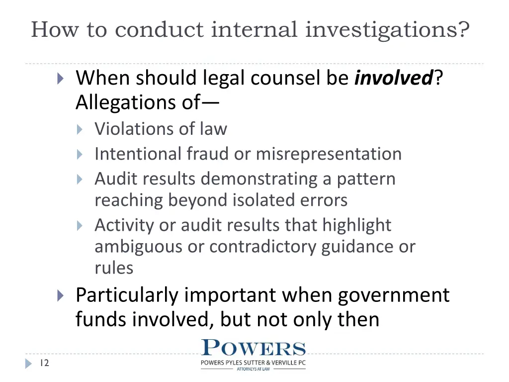 how to conduct internal investigations 2