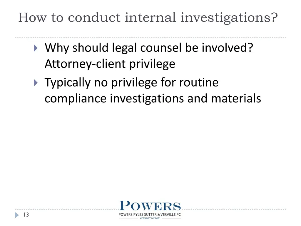 how to conduct internal investigations 3