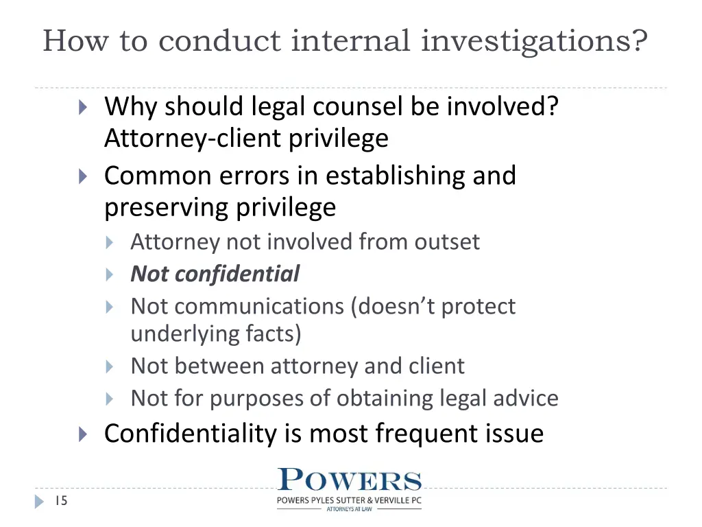 how to conduct internal investigations 5