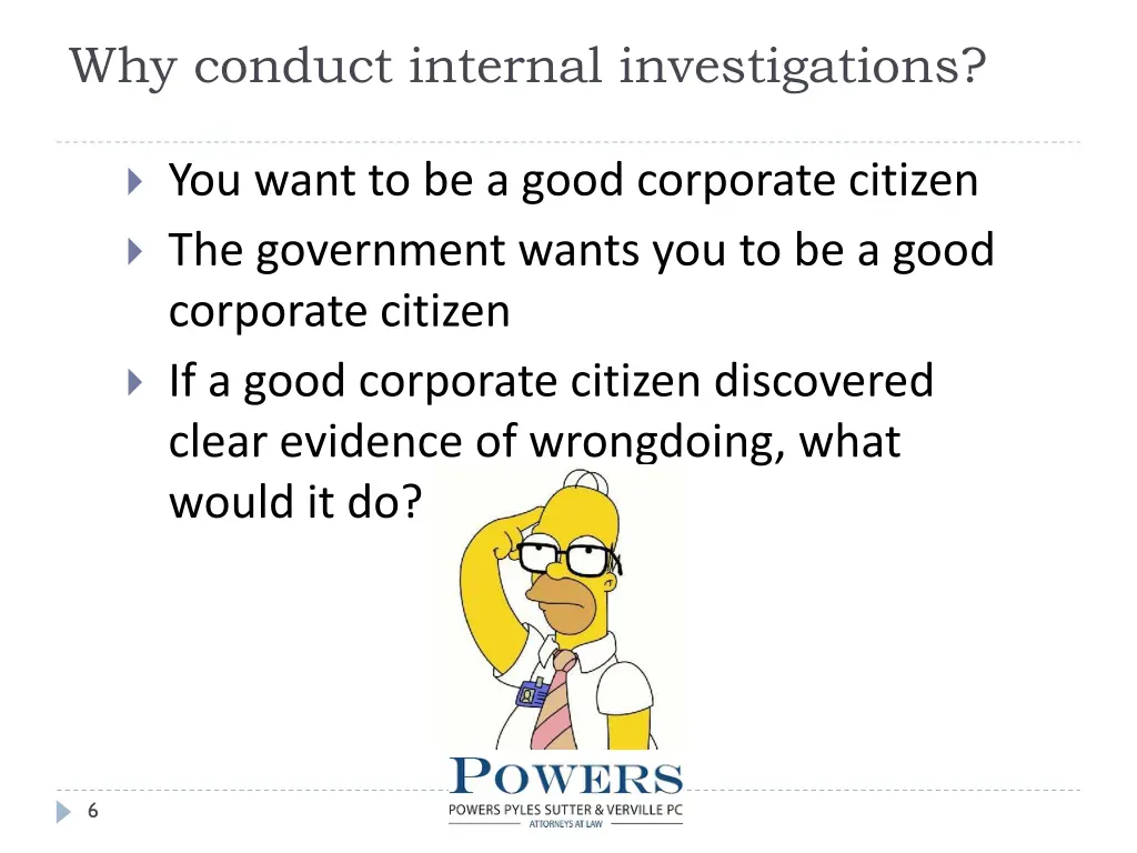 why conduct internal investigations 3