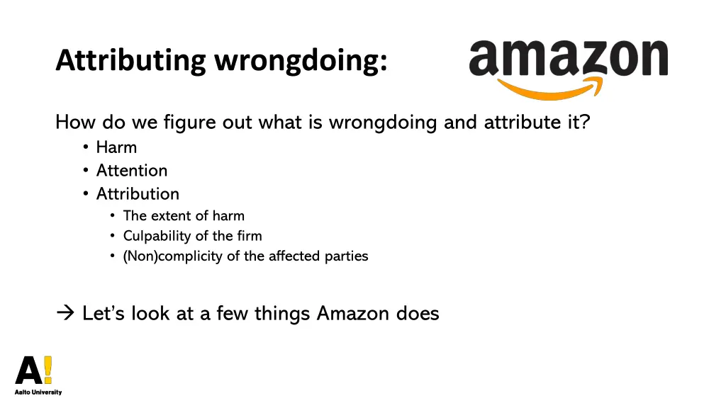 attributing wrongdoing