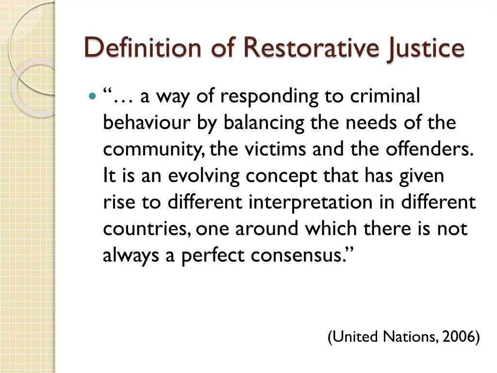 definition of restorative justice