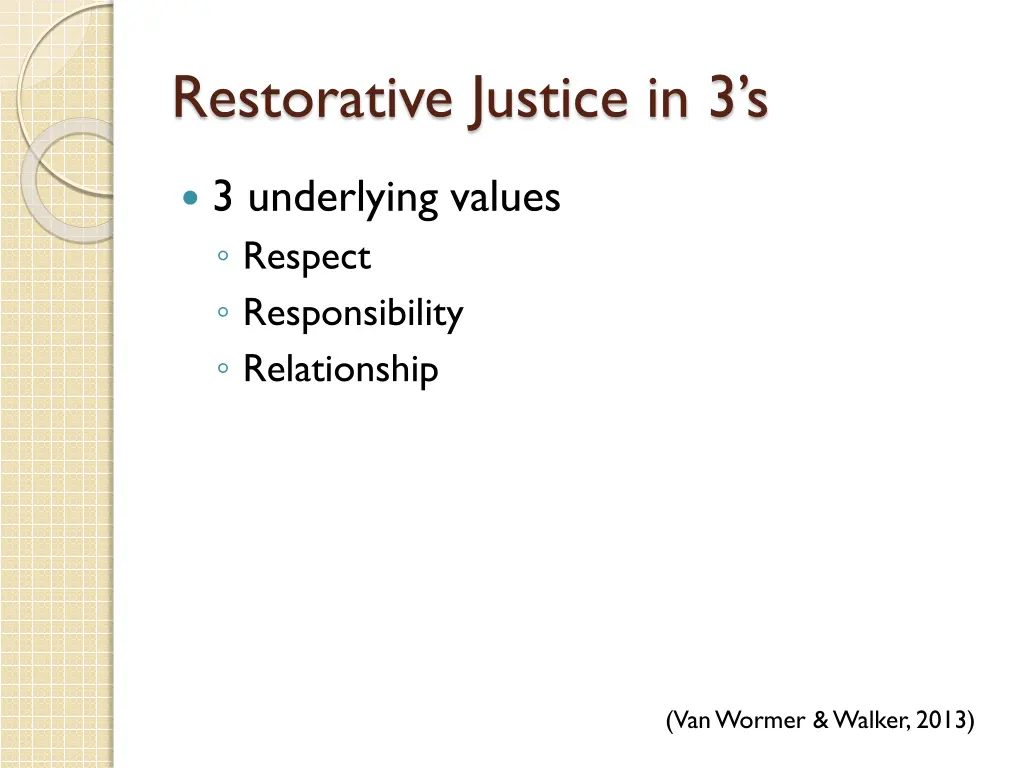 restorative justice in 3 s 2