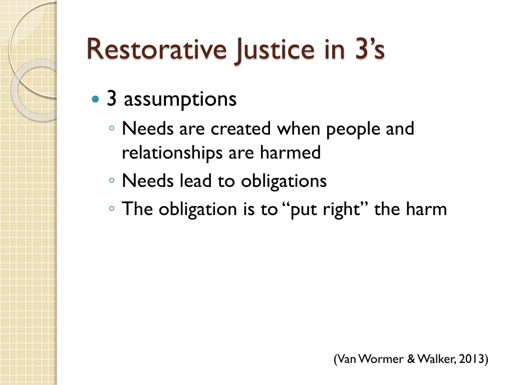 restorative justice in 3 s